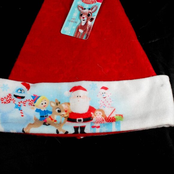Retro Inspired Rudolph the Red-Nosed Reindeer Santa Hat Christmas Costume - Picture 3 of 8